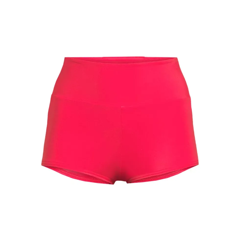 Women's Plus Size Tugless High Waisted Swim Boy Shorts