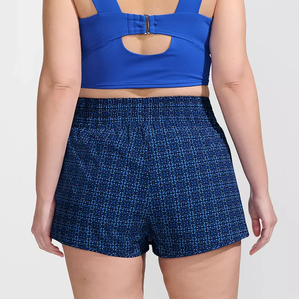 Women's Plus Size Tulip Hem Swim Skort