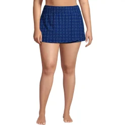 Women's Plus Size Tulip Hem Swim Skort