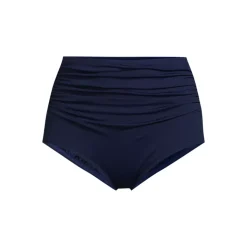 Women's Plus Size Tummy Control Retro High Waisted Bikini Swim Bottoms