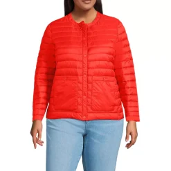 Women's Plus Size Wanderweight Collarless Packable Down Jacket