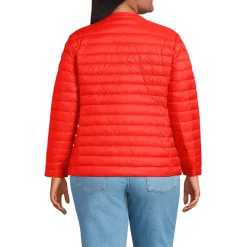Women's Plus Size Wanderweight Collarless Packable Down Jacket