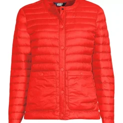 Women's Plus Size Wanderweight Collarless Packable Down Jacket