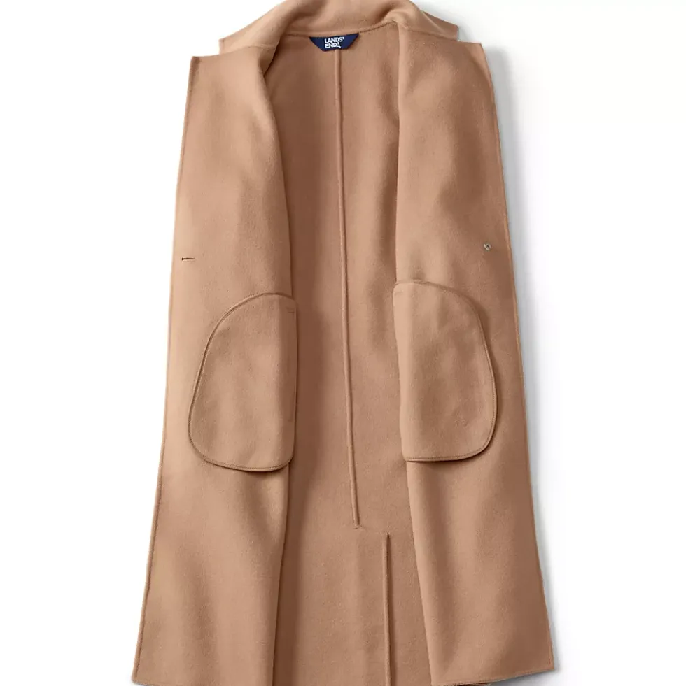 Women's Plus Size Wool Blend Top Coat