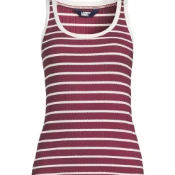 Women's Pointelle Rib UNeck Tank
