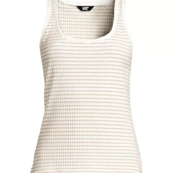 Women's Pointelle Rib UNeck Tank