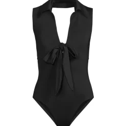 Women's Polo High Leg One Piece Swimsuit