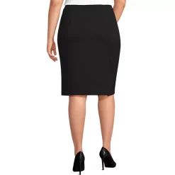 Women's Ponte Angled Pocket Pencil Skirt