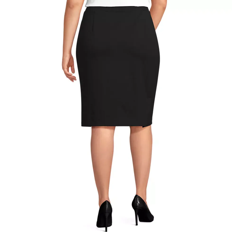 Women's Ponte Angled Pocket Pencil Skirt