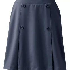 Women's Ponte Button Front Skort Above the Knee