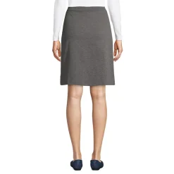 Women's Ponte Button Front Skort Above the Knee