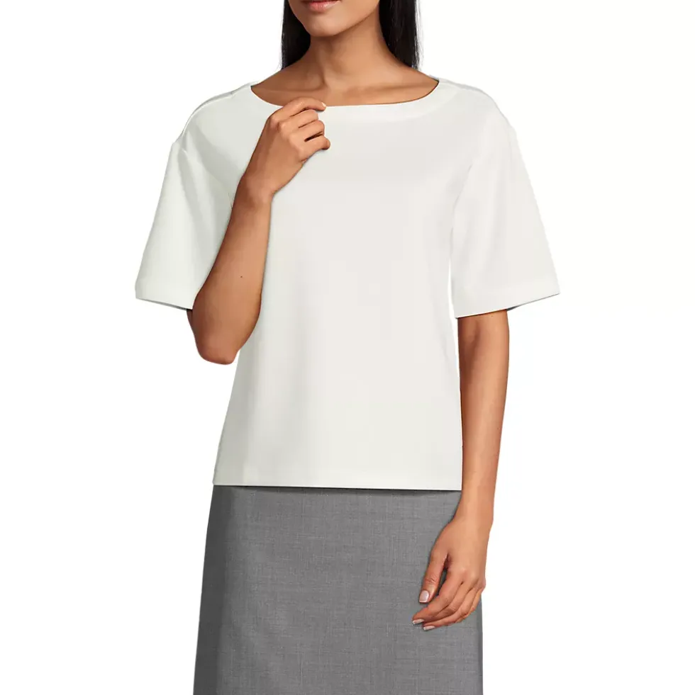 Women's Ponte Elbow Sleeve Shirt