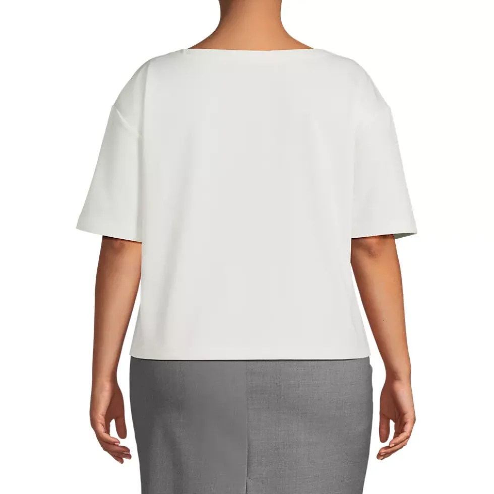 Women's Ponte Elbow Sleeve Shirt