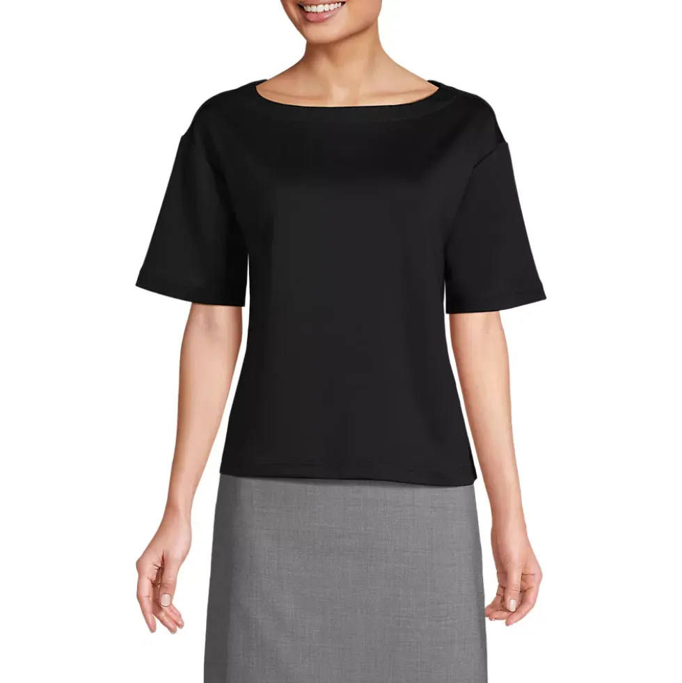 Women's Ponte Elbow Sleeve Shirt