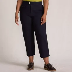 Women's Ponte High Rise Straight Leg Crop Pants