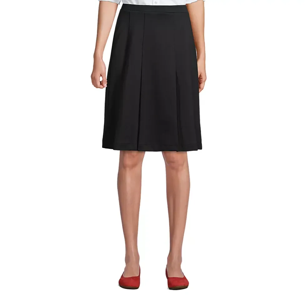 Women's Ponte Pleat Skirt Top of Knee