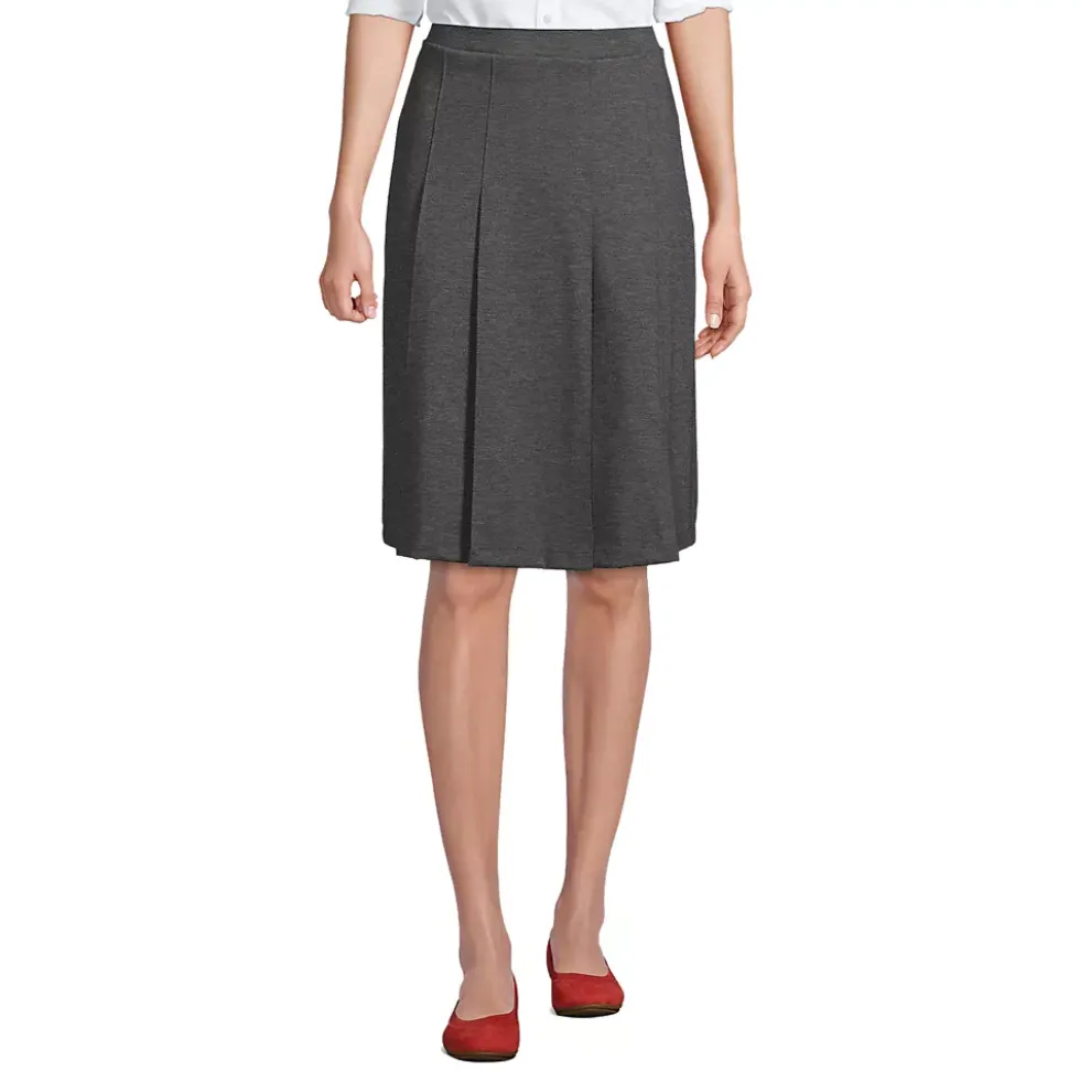 Women's Ponte Pleat Skirt Top of Knee