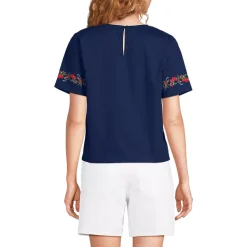 Women's Poplin Eyelet Shirt
