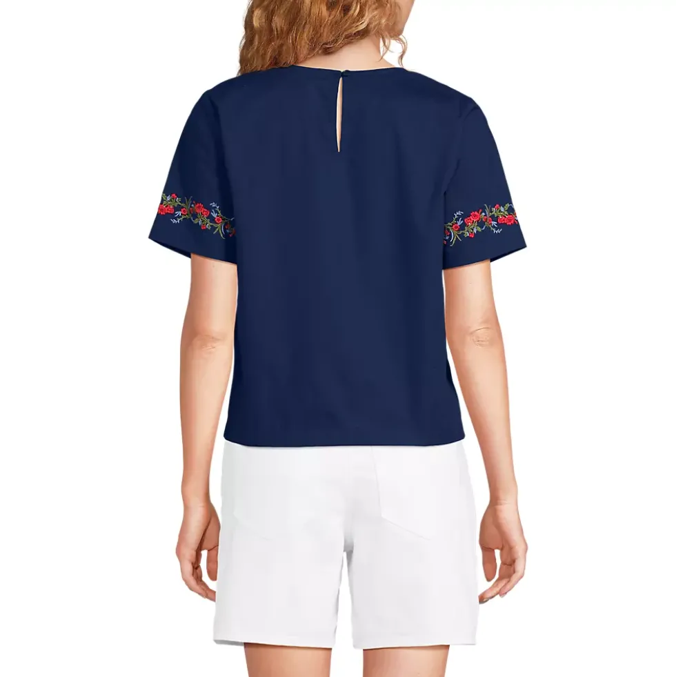 Women's Poplin Eyelet Shirt