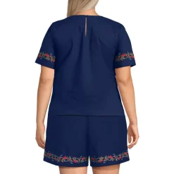 Women's Poplin Eyelet Shirt