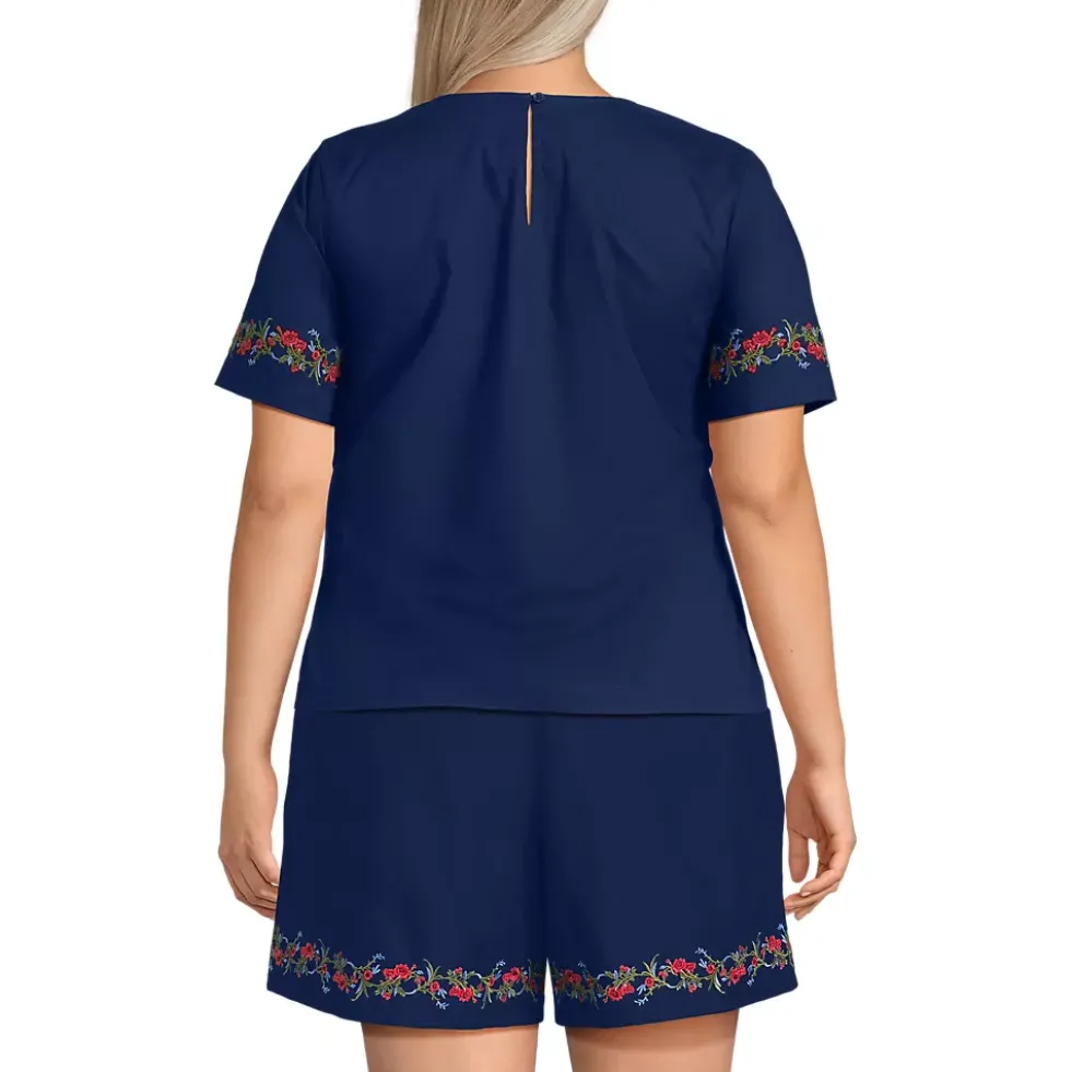 Women's Poplin Eyelet Shirt