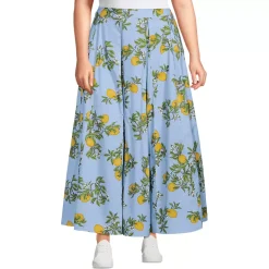 Women's Poplin Godet Maxi Skirt - Set Bottom