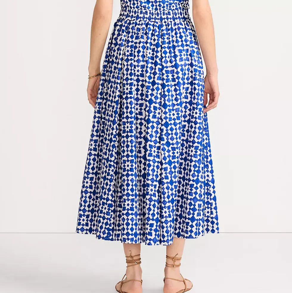 Women's Poplin Godet Maxi Skirt - Set Bottom