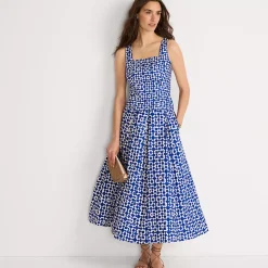 Women's Poplin Godet Maxi Skirt - Set Bottom