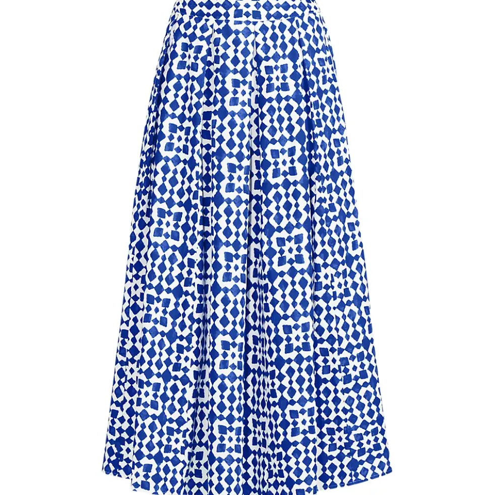 Women's Poplin Godet Maxi Skirt - Set Bottom