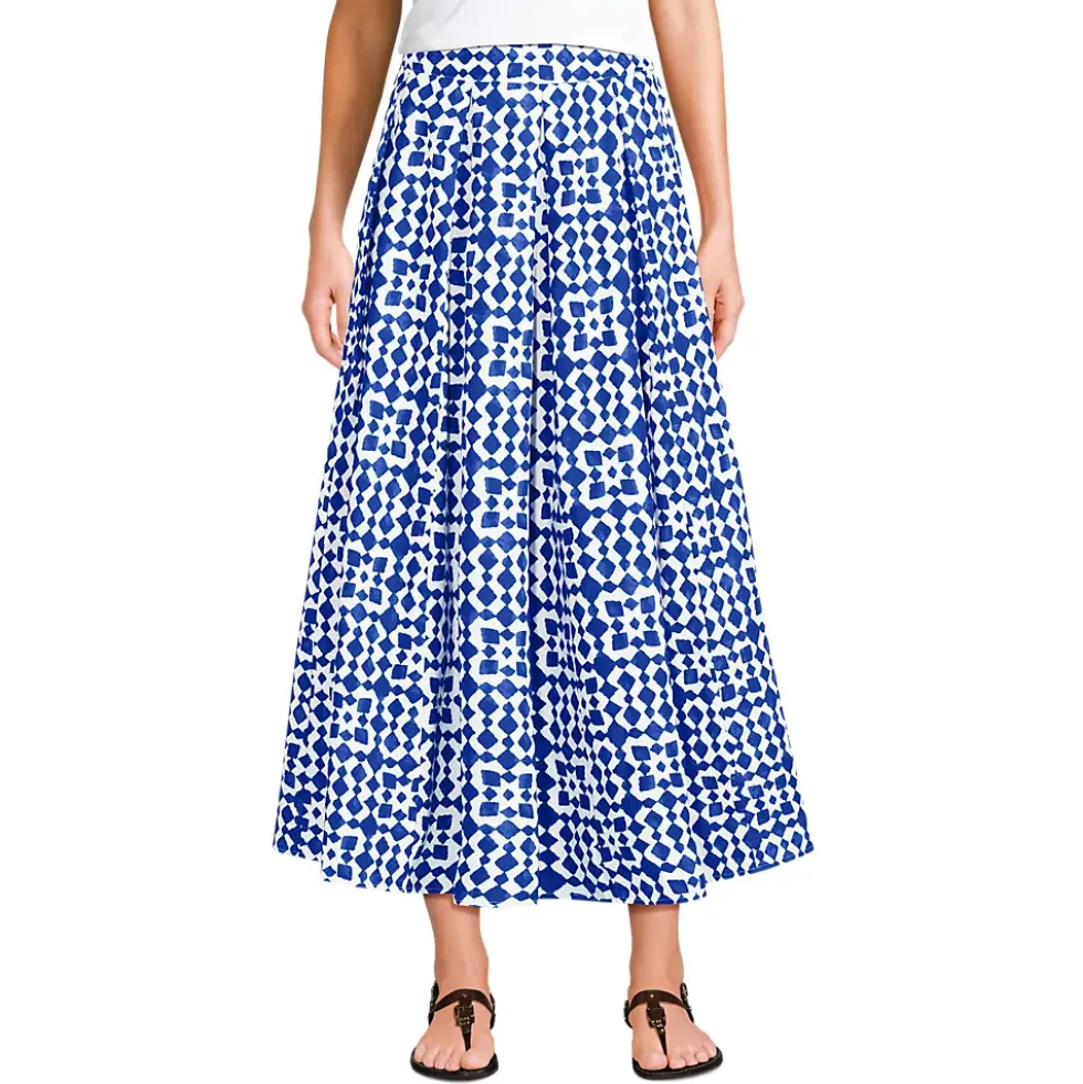 Women's Poplin Godet Maxi Skirt - Set Bottom