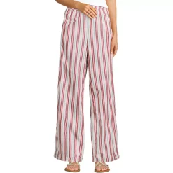 Women's Poplin High Rise Extra Wide Leg Pants