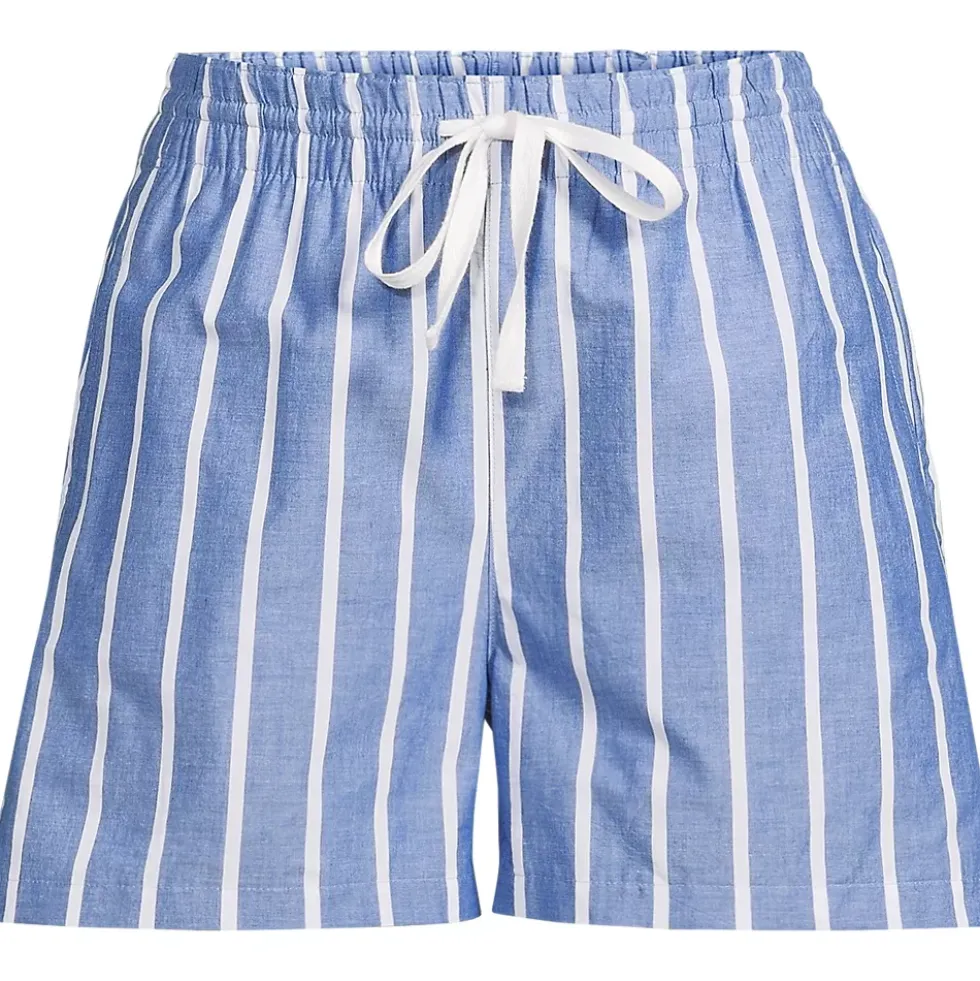 Women's Poplin High Rise Pull On 5" Shorts