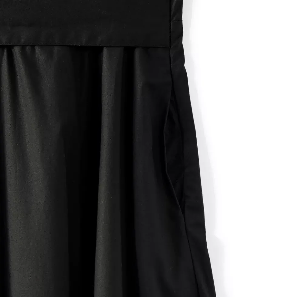 Women's Poplin Midi Wrap Front Dress