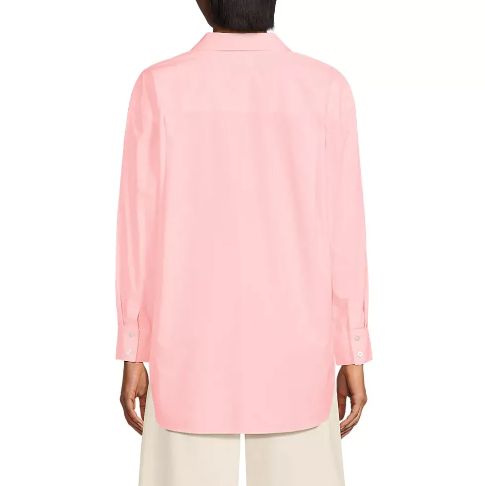 Women's Poplin Oversized Button Down Shirt