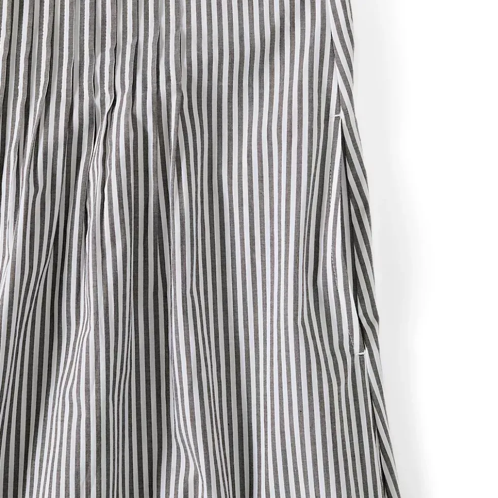 Women's Poplin Pintuck Detail Shirt Dress