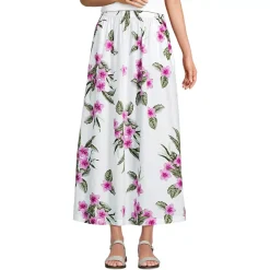 Women's Poplin Pull On Maxi Skirt