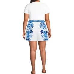 Women's Poplin Pull On Pleated 5" Shorts - Set Bottom