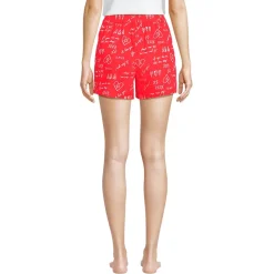 Women's Poplin Sleep Boxer Shorts