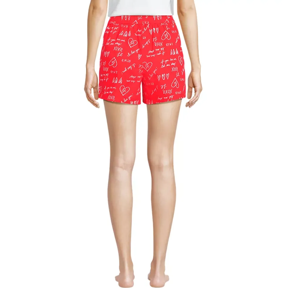 Women's Poplin Sleep Boxer Shorts