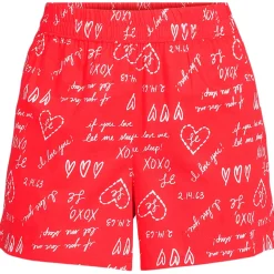 Women's Poplin Sleep Boxer Shorts