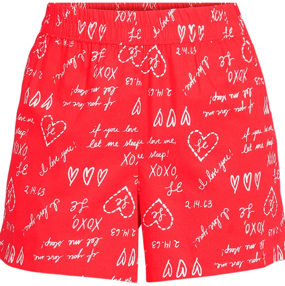 Women's Poplin Sleep Boxer Shorts