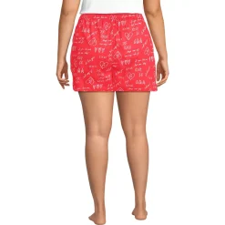 Women's Poplin Sleep Boxer Shorts
