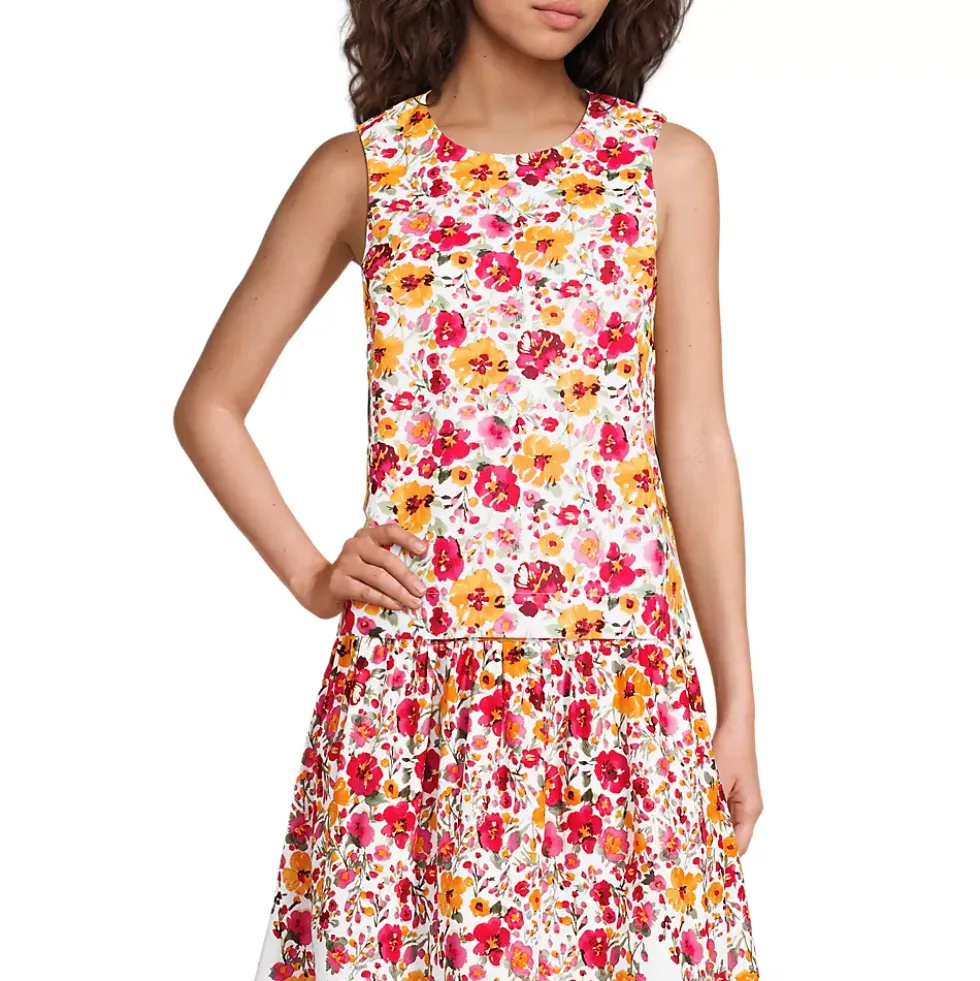 Women's Poplin Sleeveless Shell