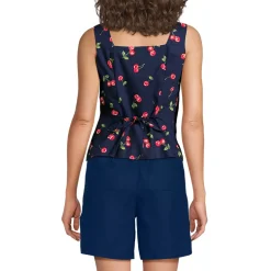 Women's Poplin Square Neck Vest