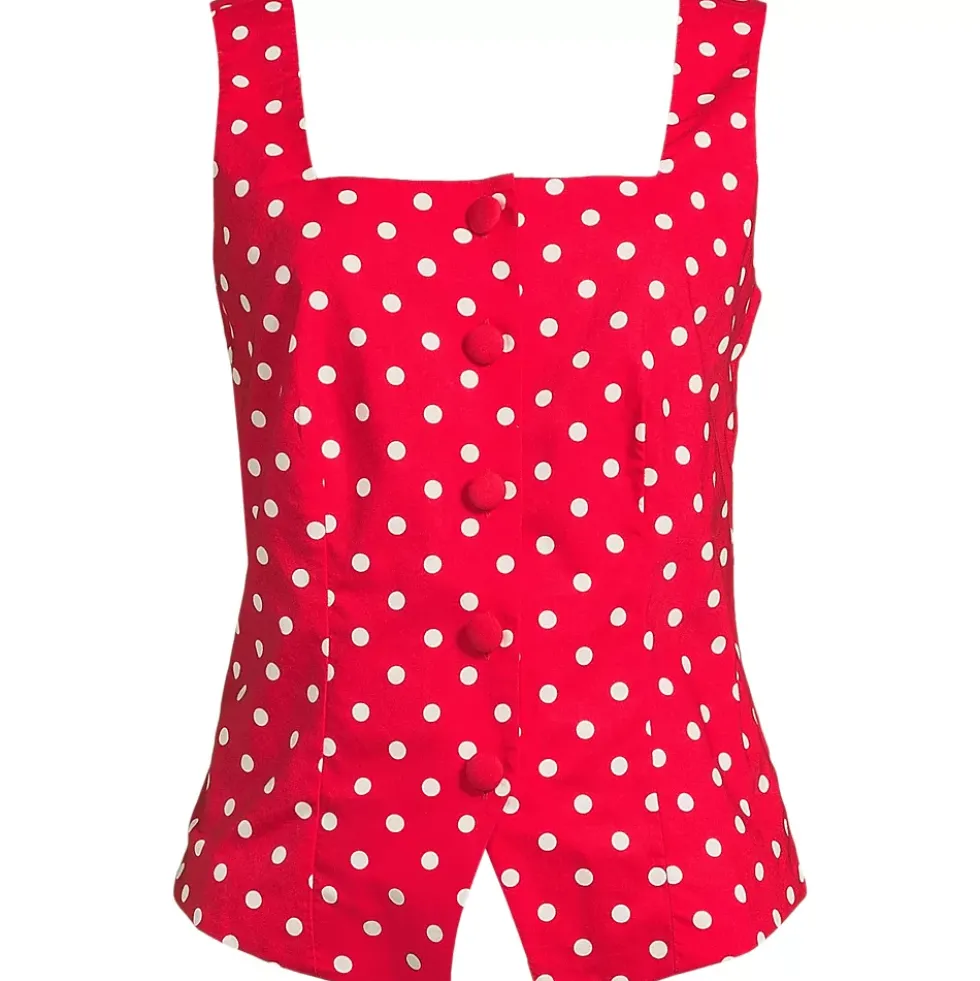 Women's Poplin Square Neck Vest