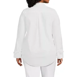 Women's Poplin Tie Sleeve Shirt