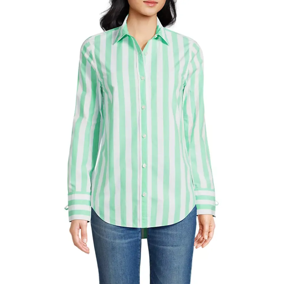 Women's Poplin Tie Sleeve Shirt