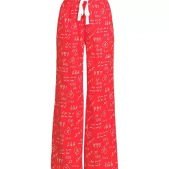 Women's Poplin Wide Leg Sleep Pants