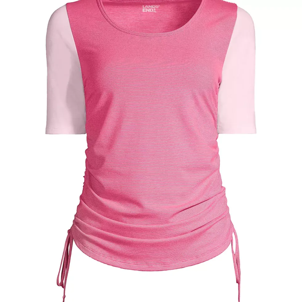 Women's Power Performance Elbow Sleeve Drawstring Top