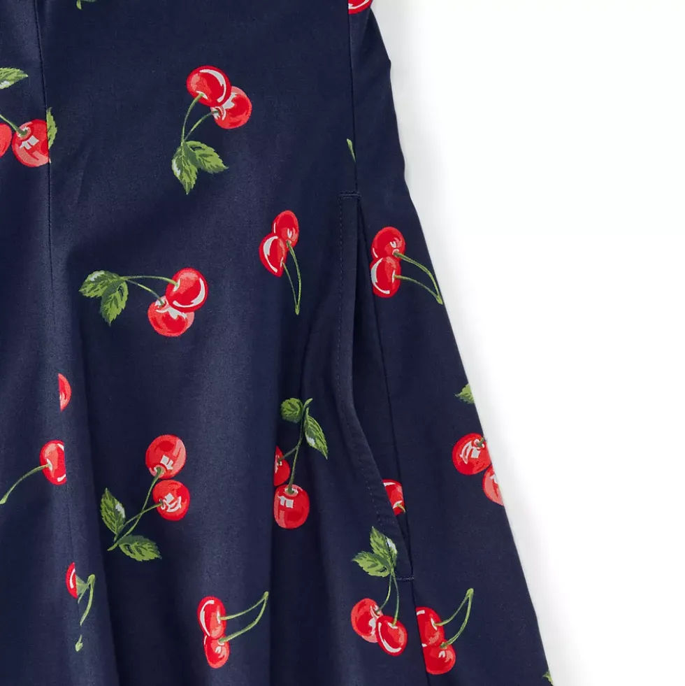 Women's Princess Seamed Cotton Poplin Midi Dress
